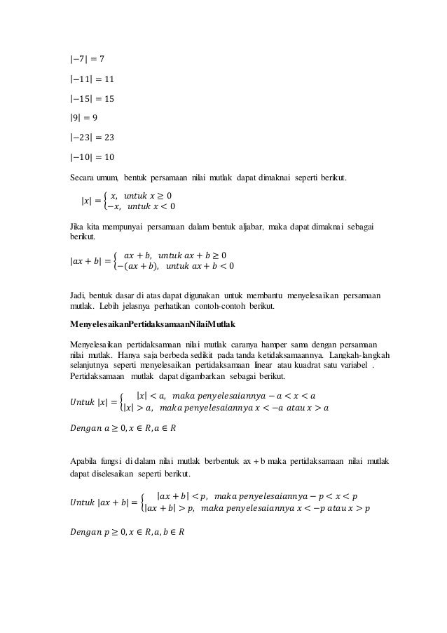 Bahan Ajar Matematika