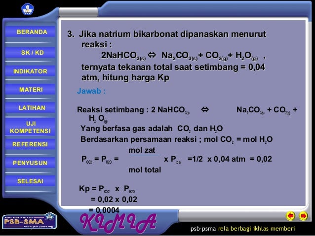 iBahani ajar kesetimbangan ikimiai