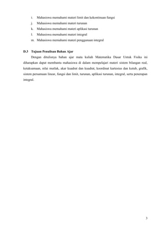 Bahan Ajar Matematika Dasar Universitas