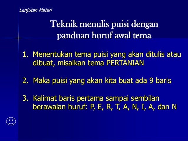 Bahan Ajar Menulis Puisi Dengan Power Point