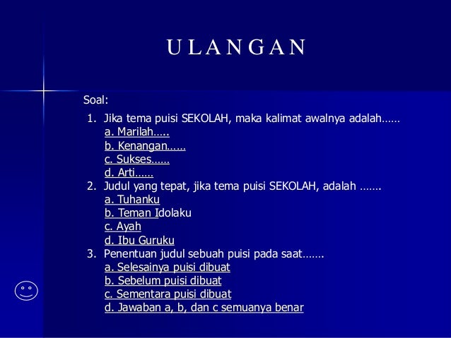 Bahan ajar menulis puisi dengan power point