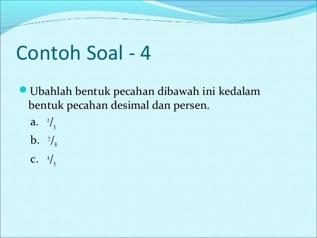 Bahan Ajar Matematika Materi Pecahan Kelas VII SMP/MTs