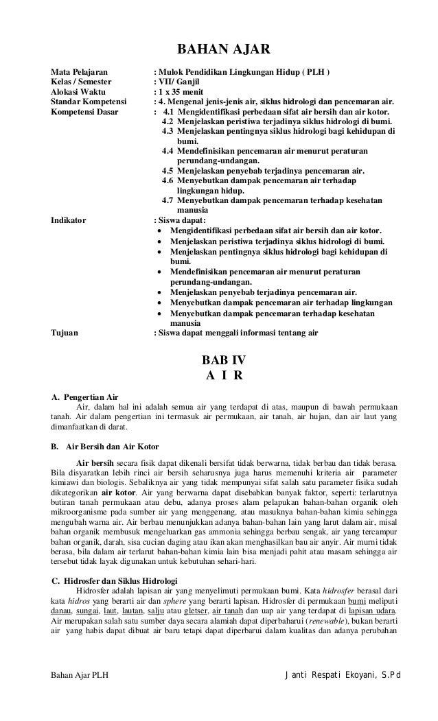 Bahan Ajar Plh Kls 7