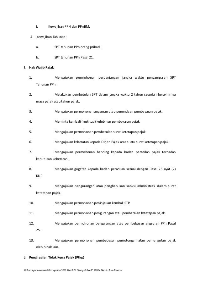 Contoh Soal Pilihan Ganda Pph Pasal 21 Beserta Jawabannya