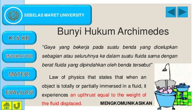 Materi Hukum Archimedes