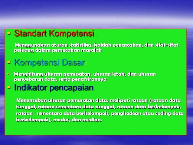 Bahan ajar statistika