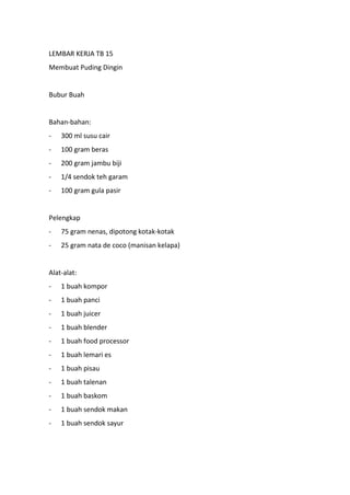 Bahan ajar tata boga