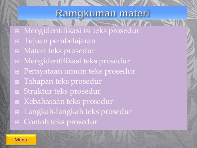 Bahan Ajar Teks Prosedur