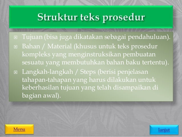 Bahan Ajar Teks Prosedur