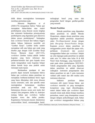 BAHAN AJAR WORKSHEET MENINGKATKAN KEMAMPUAN MEMBACA PERMULAAN ANAK BAHAN AJAR WORKSHEET MENINGKATKAN KEMAMPUAN MEMBACA PERMULAAN ANAK