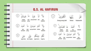 Q.S. AL KAFIRUN
 