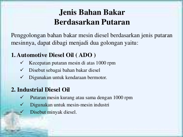 Bahan Bakar Diesel Bahan Bakar Diesel