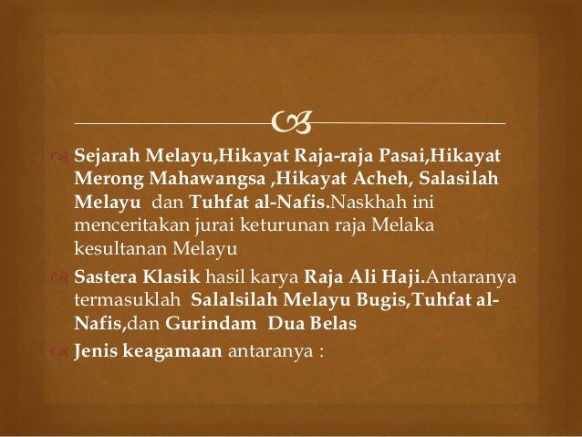Contoh Naskah Hikayat Melayu Klasik - Fontoh