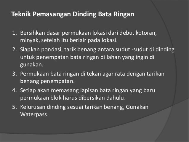 Bahan Dinding (Materi: Bahan Bangunan)