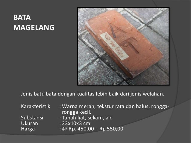 Bahan Dinding (Materi: Bahan Bangunan)