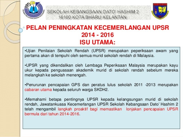 Contoh Program Kecemerlangan Upsr