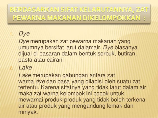 Bahan kimia dalam makanan Bahan kimia dalam makanan