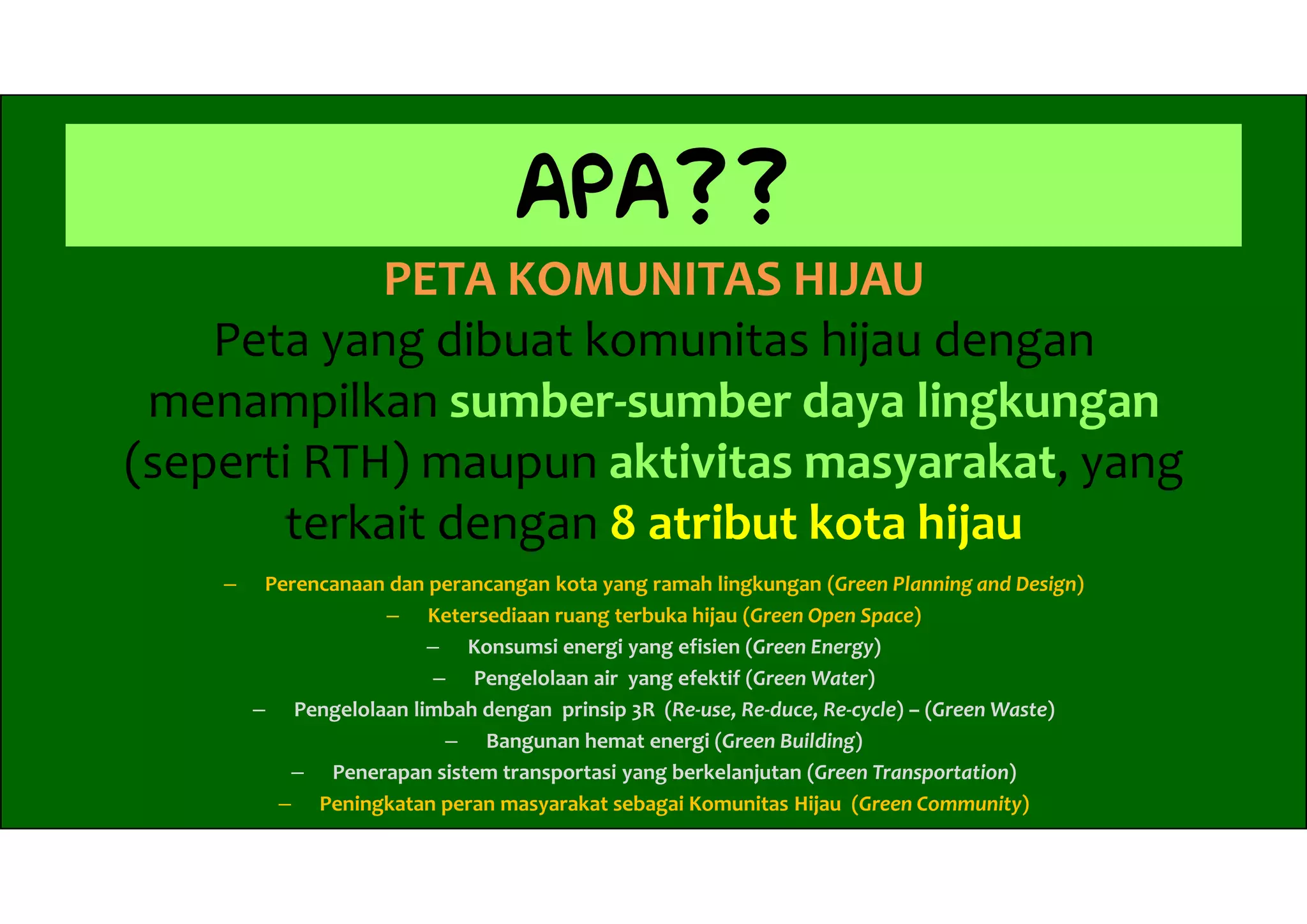 Bahan mengenal komunitas hijau | PDF