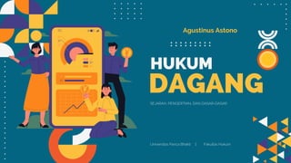 Agustinus Astono
DAGANG
HUKUM
Universitas Panca Bhakti | Fakultas Hukum
SEJARAH, PENGERTIAN, DAN DASAR-DASAR
 