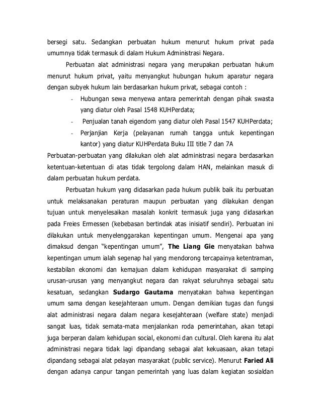 Contoh Tindakan Hukum Publik Pemerintah