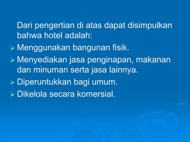 Bahan kuliah pengantar perhotelan PPTX