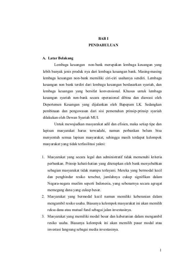 Laporan magang/praktikum di lembaga keuangan syariah