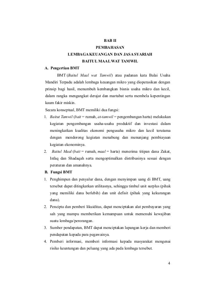 Contoh Laporan Keuangan Bmt Syariah Seputar Laporan