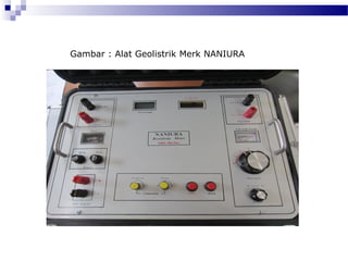 Gambar : Alat Geolistrik Merk NANIURA
 