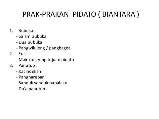 Bahan Pangajaran 2 Biantara Pidato