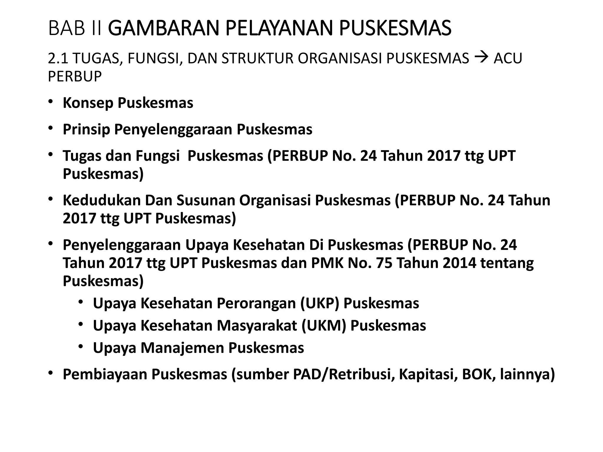 Bahan pengantar penyusunan usulan ruk puskesmas 2018 desk | PPTX