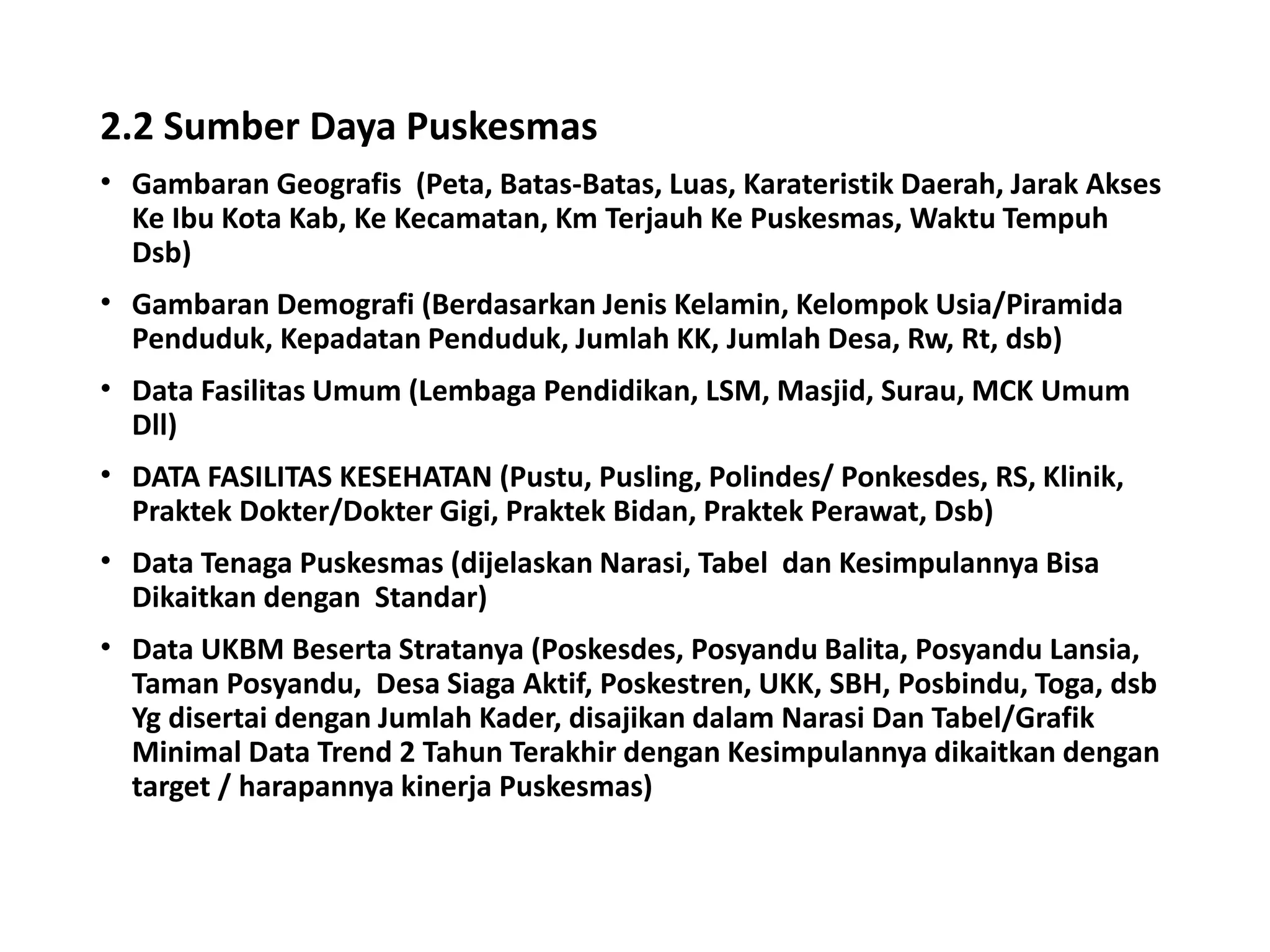 Bahan pengantar penyusunan usulan ruk puskesmas 2018 desk | PPTX