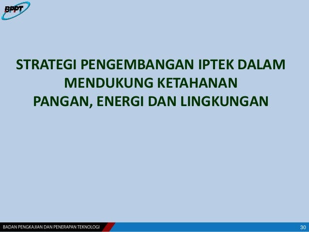 Perkembangan Teknologi dan Ketahanan Pangan