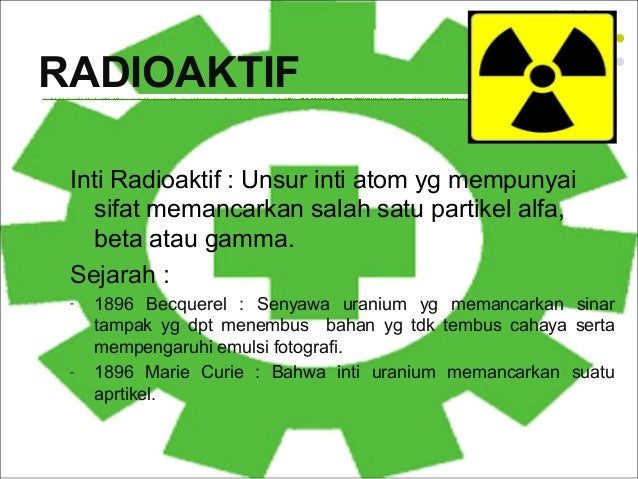 Bahan Radioaktif