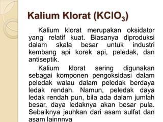 Api Kalium Bahan reaktif terhadap asam FMIPA UNY | PPTX