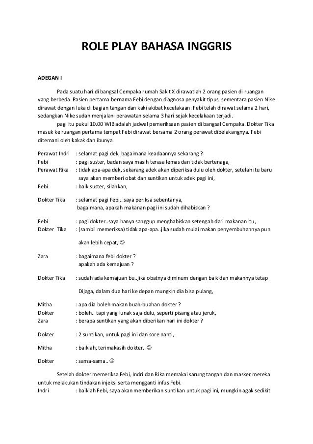 Dialog Bahasa Inggris Tentang Sakit Gigi Contoh Dialog Pelayanan Prima Di Rumah Sakit / Dia harus tinggal di