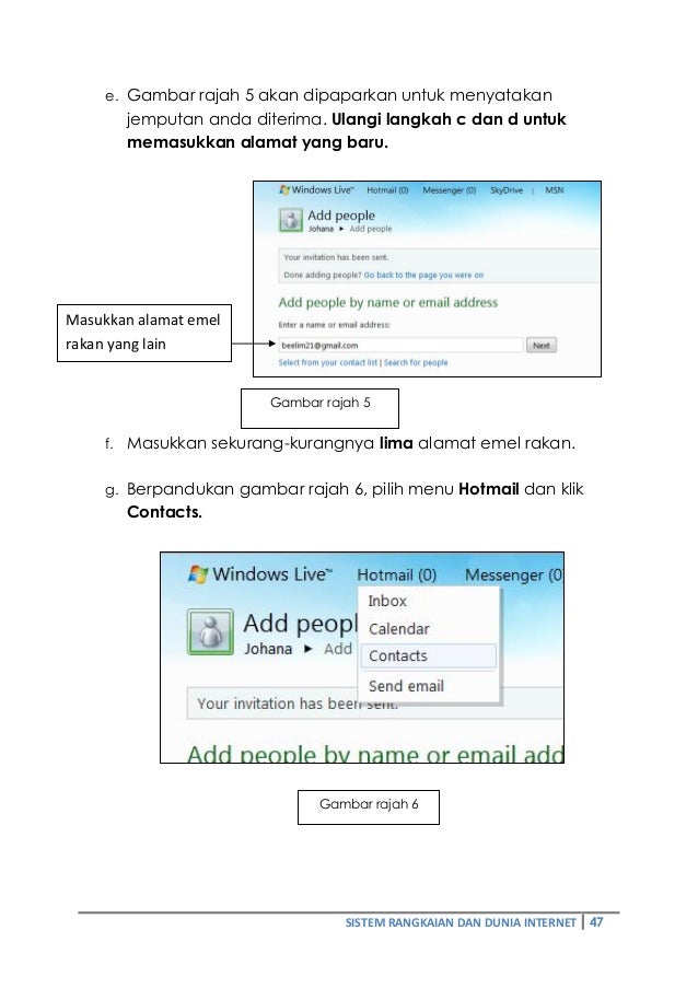 TMK Tahun 5  Modul pdp Sistem Rangkaian dan Dunia Internet bhg 5