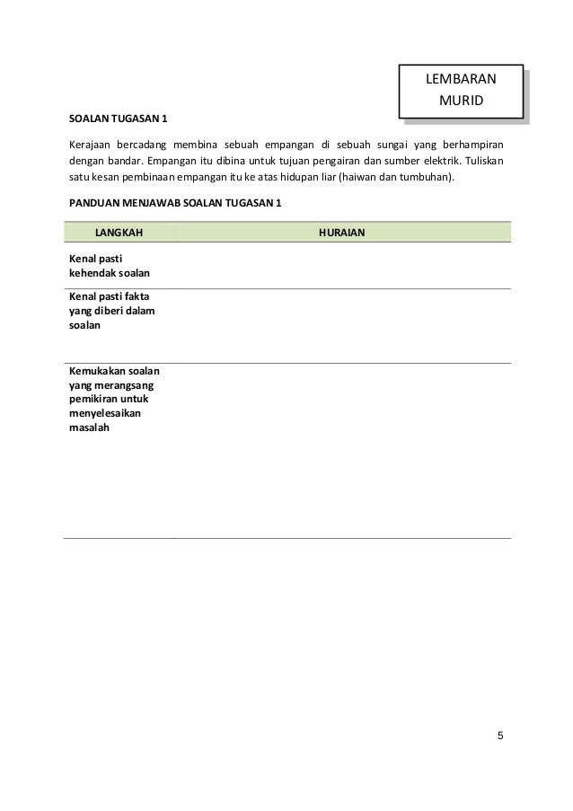 Bahan sumber draf panduan peningkatan kbat sains melalui 