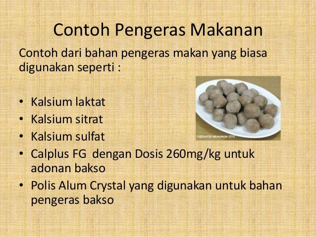 Bahan tambahan pangan pembentuk tekstur