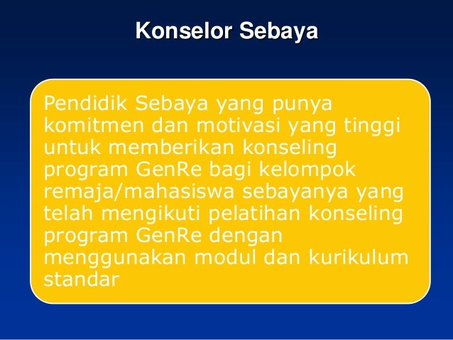 Konselor Sebaya Pik Remaja