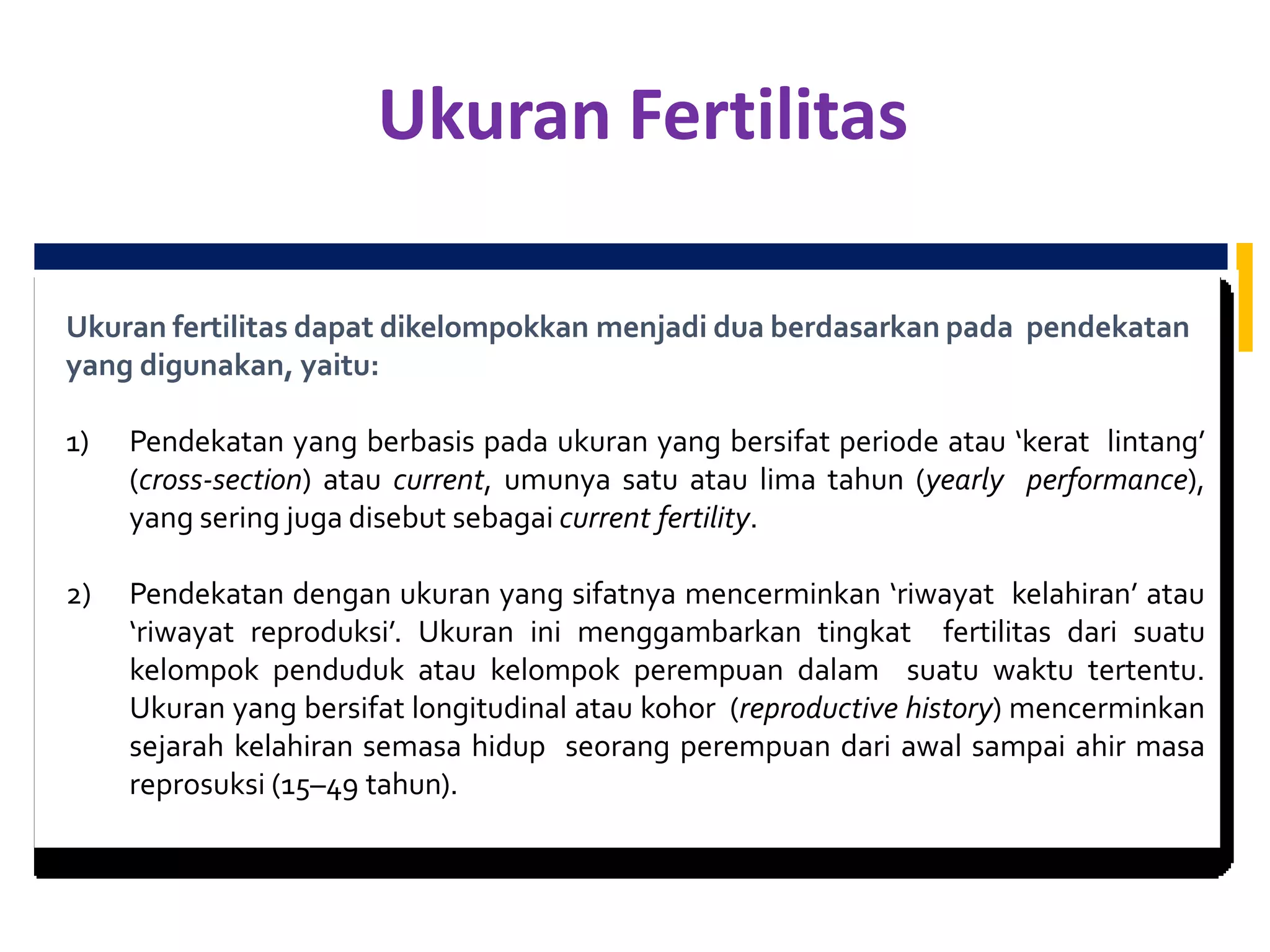 Bahan tayang modul 2 fertilitas | PDF
