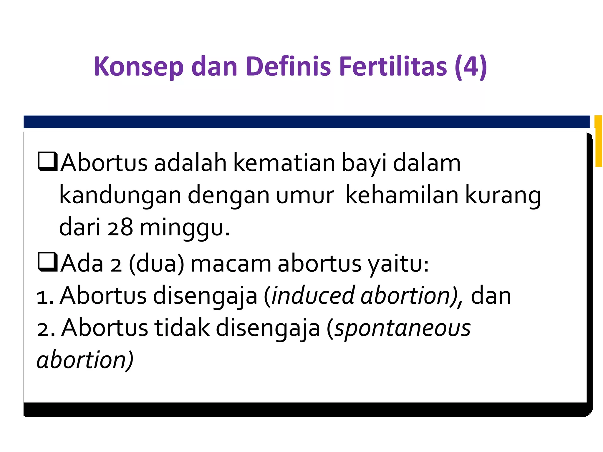 Bahan tayang modul 2 fertilitas | PDF