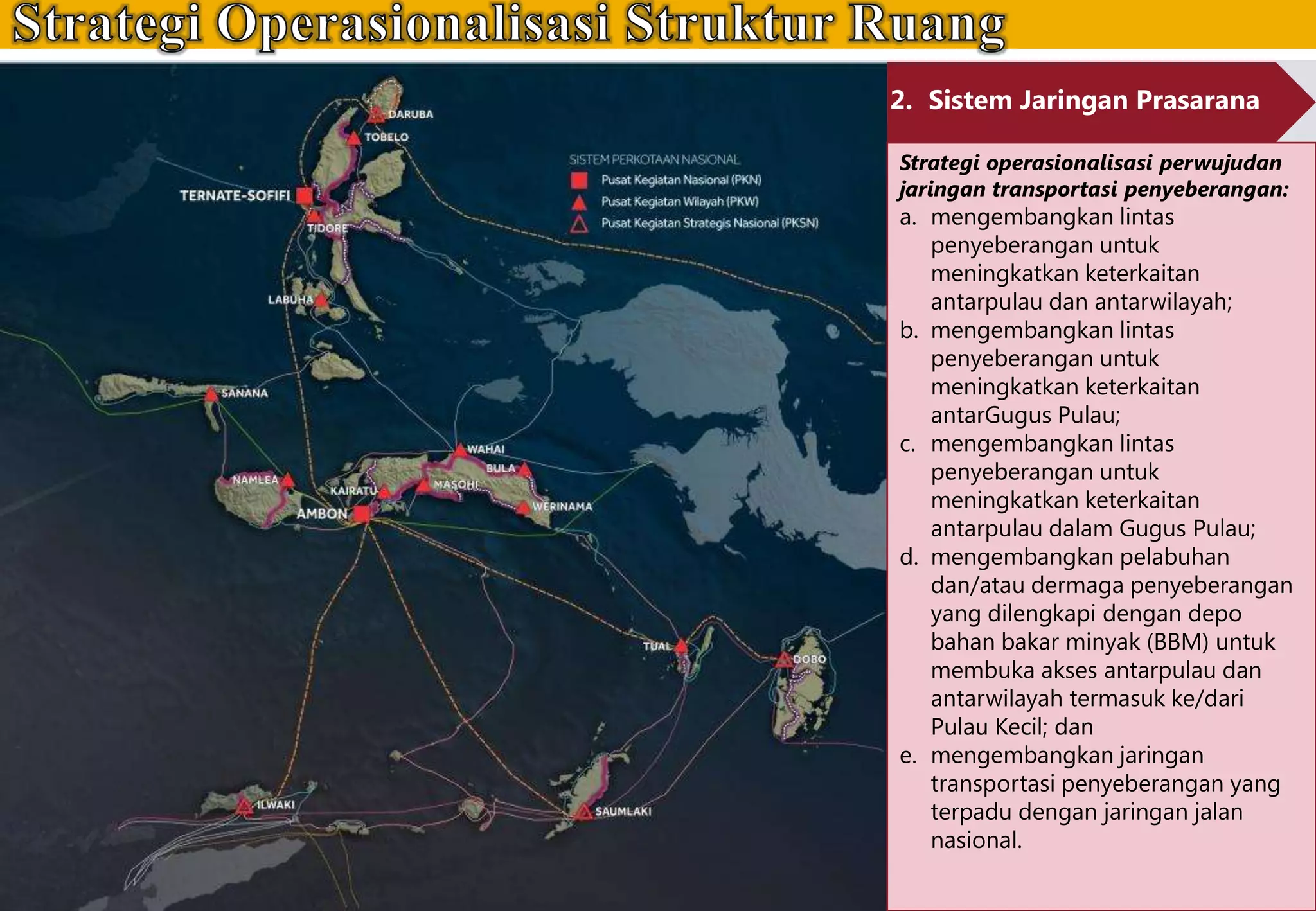 Pola Rang Struktur Ruang dan Pola Ruang Rencana Tata Ruang Kepulauan Maluku dan ...