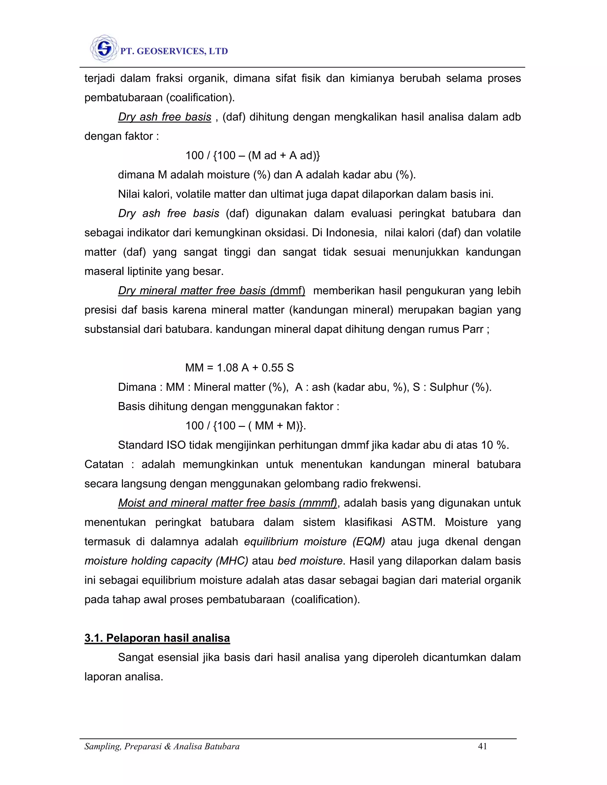 Bahan Training Sampling, Preparasi, dan Analisa Batubara.pdf