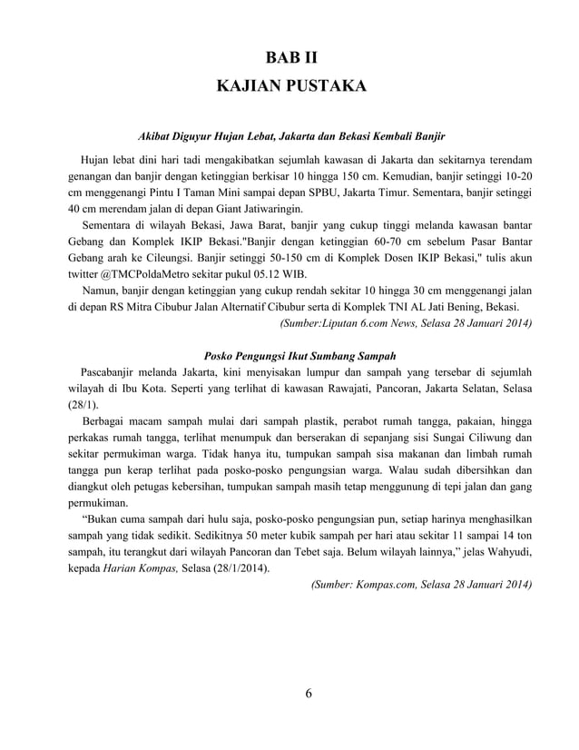 Laporan Karya Ilmiah Banjir Jakarta