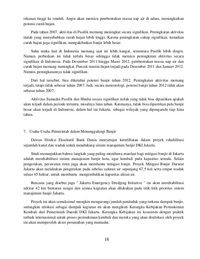 Karya Ilmiah Banjir Pembahasan Soal