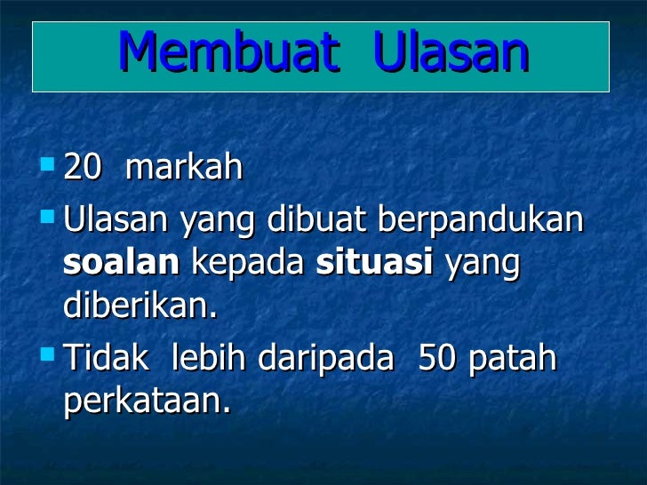 Cara Menjawab Soalan Bahasa Melayu Kertas 1 Tingkatan 4 