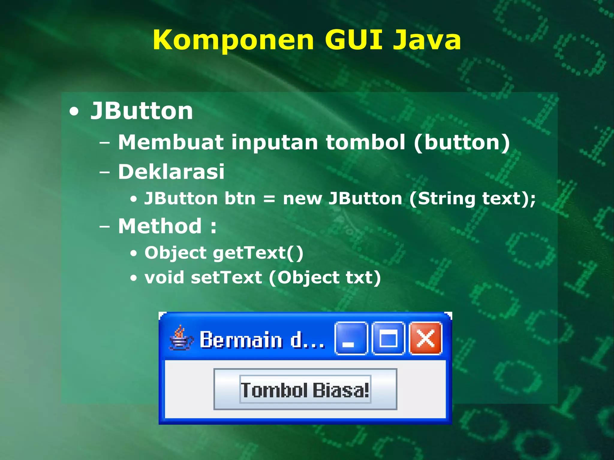 Bahasa pemrograman (java) | PPT