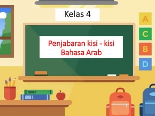 Penjabaran kisi - kisi
Bahasa Arab
Kelas 4
 