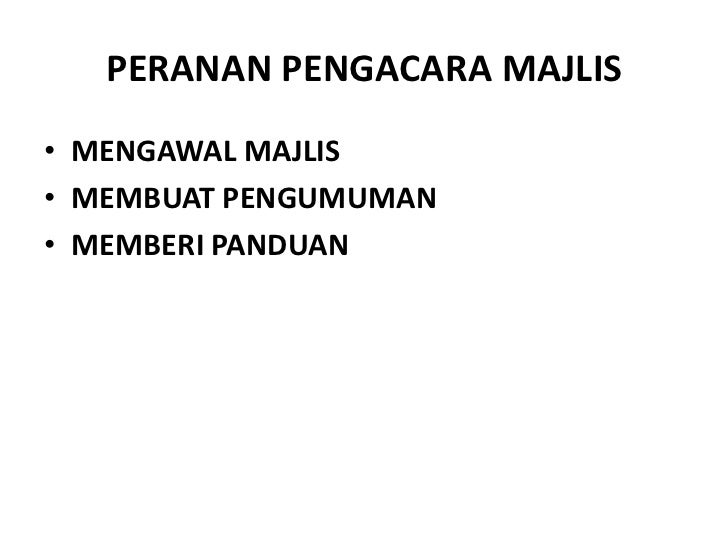 Teks Pengerusi Majlis Rasmi - Contoh Sense