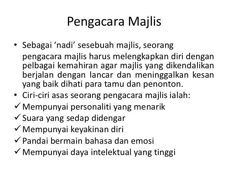 Pengacaraan maljis